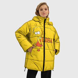 Куртка зимняя женская Lisa Simpson, цвет: 3D-светло-серый — фото 2