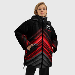 Куртка зимняя женская Citroen: Red sport, цвет: 3D-черный — фото 2