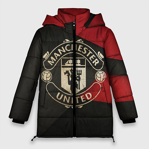 Женская зимняя куртка FC Man United: Old Style / 3D-Черный – фото 1