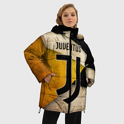 Куртка зимняя женская FC Juventus: Old Style, цвет: 3D-черный — фото 2