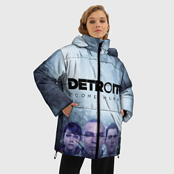 Куртка зимняя женская Detroit: Become Human, цвет: 3D-черный — фото 2