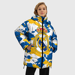 Куртка зимняя женская Real Madrid: Camo, цвет: 3D-черный — фото 2