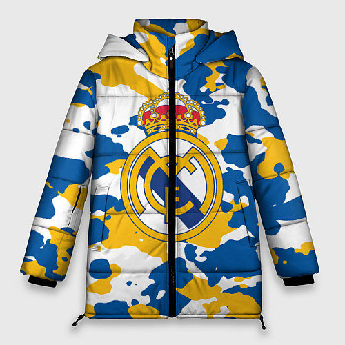 Женская зимняя куртка Real Madrid: Camo / 3D-Красный – фото 1