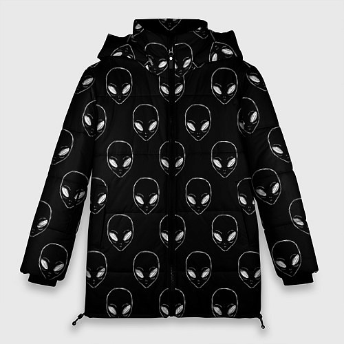 Женская зимняя куртка Watch Aliens / 3D-Светло-серый – фото 1