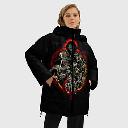 Куртка зимняя женская Berserk Devils, цвет: 3D-черный — фото 2