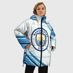 Куртка зимняя женская Manchester city, цвет: 3D-черный — фото 2