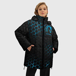 Куртка зимняя женская Team Liquid: Carbon Style, цвет: 3D-черный — фото 2