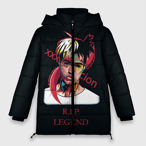 Женская зимняя куртка XXXTentacion: RIP Legend / 3D-Черный – фото 1