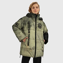 Куртка зимняя женская Breaking Benjamin, цвет: 3D-черный — фото 2