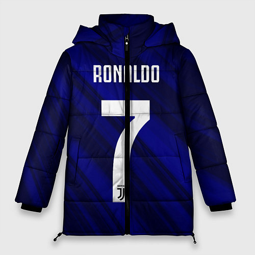 Женская зимняя куртка Ronaldo 7: Blue Sport / 3D-Черный – фото 1