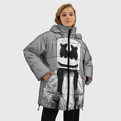 Куртка зимняя женская Marshmallow Boy, цвет: 3D-черный — фото 2
