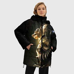 Куртка зимняя женская Армированный шлем, цвет: 3D-черный — фото 2