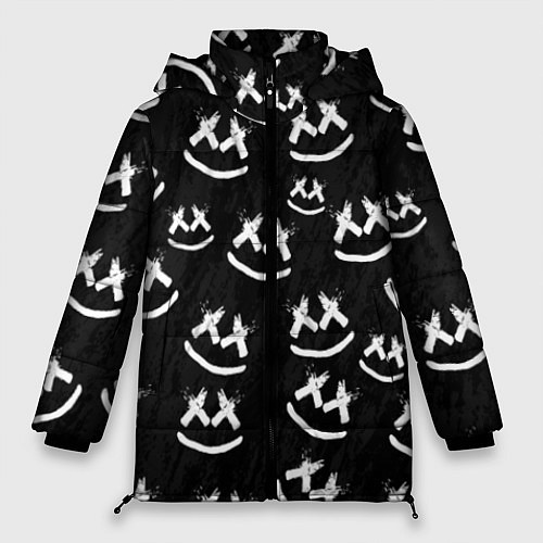 Женская зимняя куртка Marshmello: Black Pattern / 3D-Черный – фото 1