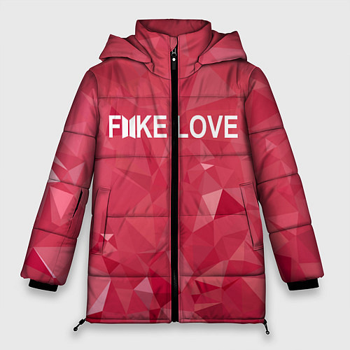 Женская зимняя куртка BTS: Fake Love / 3D-Черный – фото 1