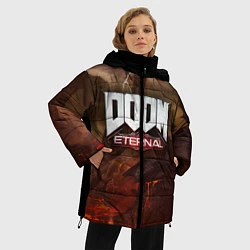 Куртка зимняя женская DOOM: Eternal, цвет: 3D-черный — фото 2