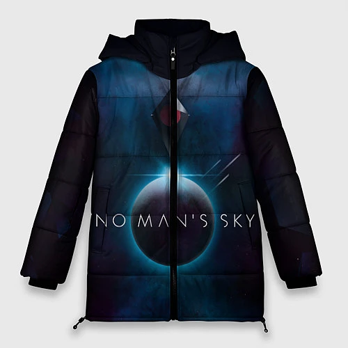 Женская зимняя куртка No Man’s Sky: Dark Space / 3D-Черный – фото 1