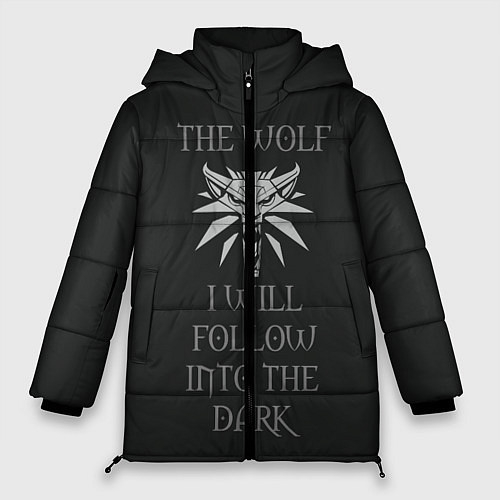 Женская зимняя куртка I will follow into the dark / 3D-Черный – фото 1