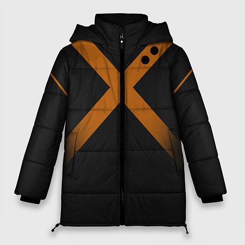 Женская зимняя куртка KATSUKI BAKUGOU полосы / 3D-Черный – фото 1