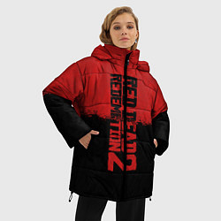 Куртка зимняя женская RDD 2: Red & Black, цвет: 3D-красный — фото 2