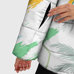 Куртка зимняя женская Aloha Hawaii, цвет: 3D-светло-серый — фото 2