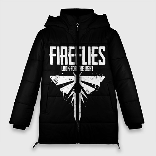 Женская зимняя куртка Fireflies: White Logo / 3D-Черный – фото 1