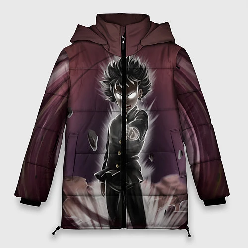 Женская зимняя куртка Mob Psycho 100 / 3D-Черный – фото 1