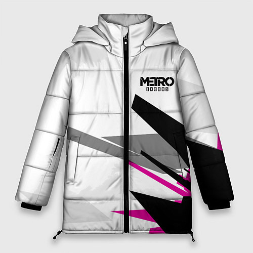 Женская зимняя куртка Metro Exodus: White Style / 3D-Черный – фото 1