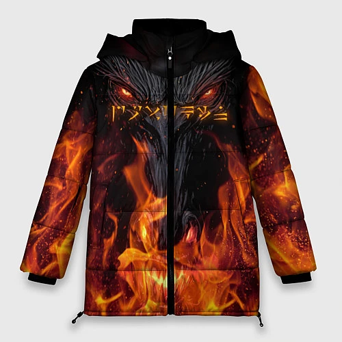 Женская зимняя куртка TES: Flame Wolf / 3D-Черный – фото 1