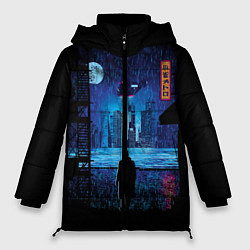 Куртка зимняя женская Blade Runner: Dark Night, цвет: 3D-черный