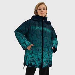 Куртка зимняя женская TES: Cyberpunk, цвет: 3D-черный — фото 2