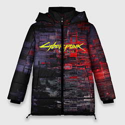 Куртка зимняя женская Cyberpunk 2077: Techno Style, цвет: 3D-черный