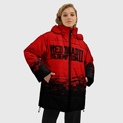 Куртка зимняя женская Red Dead Redemption II, цвет: 3D-красный — фото 2