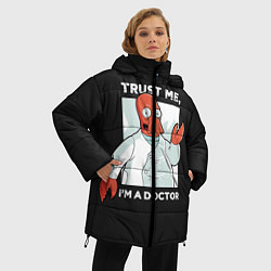 Куртка зимняя женская Zoidberg: Trust Me, цвет: 3D-черный — фото 2