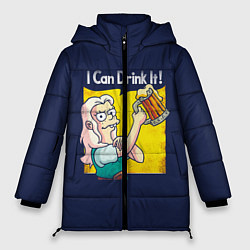 Куртка зимняя женская I Can Drink It!, цвет: 3D-черный