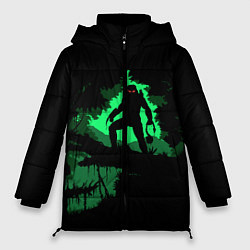 Женская зимняя куртка Хищник в лесу