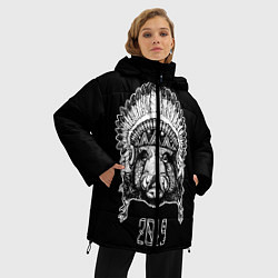 Куртка зимняя женская Кабан-индеец 2019, цвет: 3D-черный — фото 2