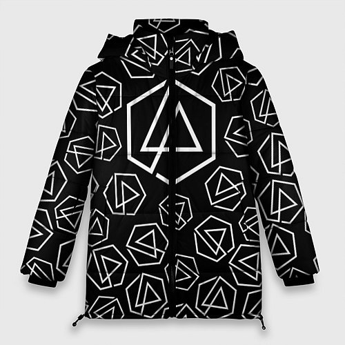 Женская зимняя куртка Linkin Park: Pattern / 3D-Черный – фото 1