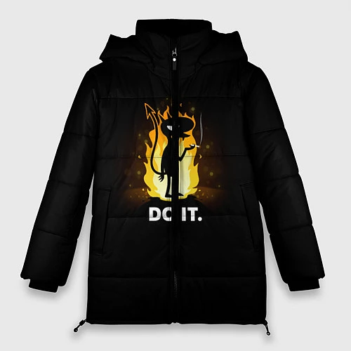 Женская зимняя куртка Disenchantment: Do it / 3D-Черный – фото 1