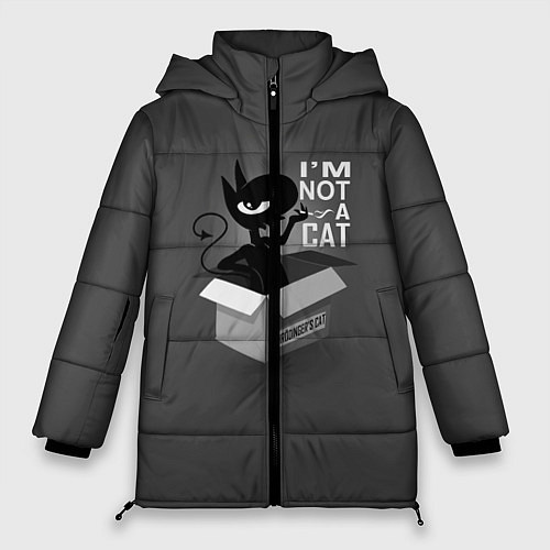 Женская зимняя куртка Im not a Cat / 3D-Черный – фото 1