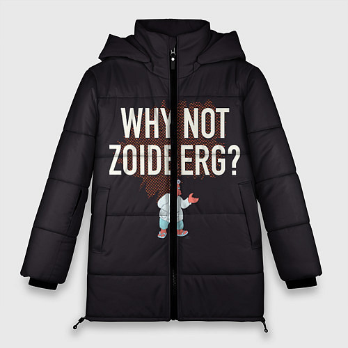Женская зимняя куртка Why not Zoidberg? / 3D-Черный – фото 1