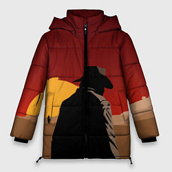 Куртка зимняя женская RDR 2: Dark Man, цвет: 3D-красный