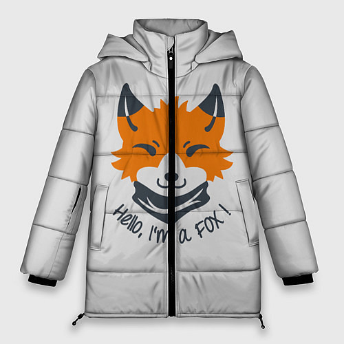 Женская зимняя куртка Hello Fox / 3D-Черный – фото 1
