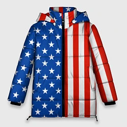 Куртка зимняя женская American Patriot, цвет: 3D-красный