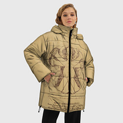 Куртка зимняя женская Гомер Да Винчи, цвет: 3D-черный — фото 2
