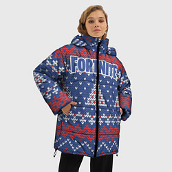 Куртка зимняя женская Fortnite: New Year, цвет: 3D-черный — фото 2