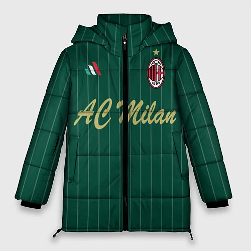 Женская зимняя куртка AC Milan: Green Form / 3D-Черный – фото 1