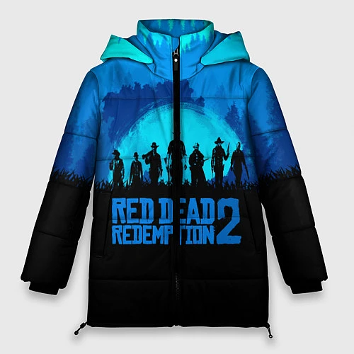 Женская зимняя куртка RDR 2: Blue Style / 3D-Красный – фото 1