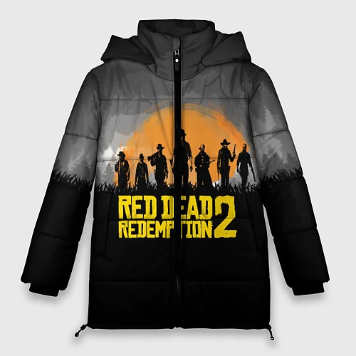 Женская зимняя куртка RDR 2: Grey Style / 3D-Черный – фото 1