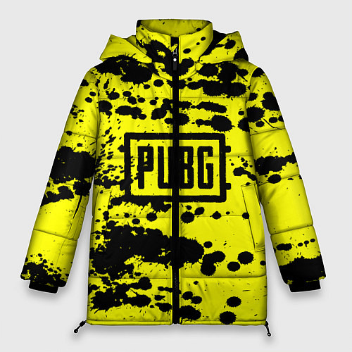 Женская зимняя куртка PUBG: Yellow Stained / 3D-Черный – фото 1