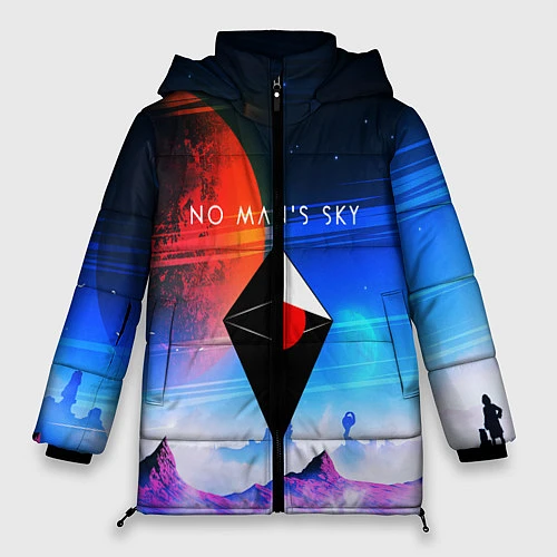 Женская зимняя куртка No Man's Sky: Galaxy / 3D-Черный – фото 1